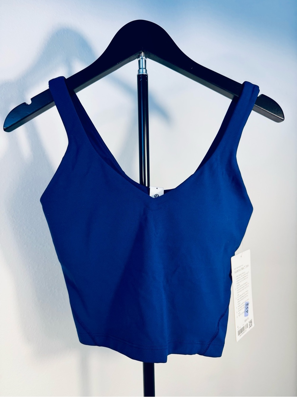 Lululemon Align Tank Top Size 4 Blue NWT Built In Bra Nulu Yoga Athleisure